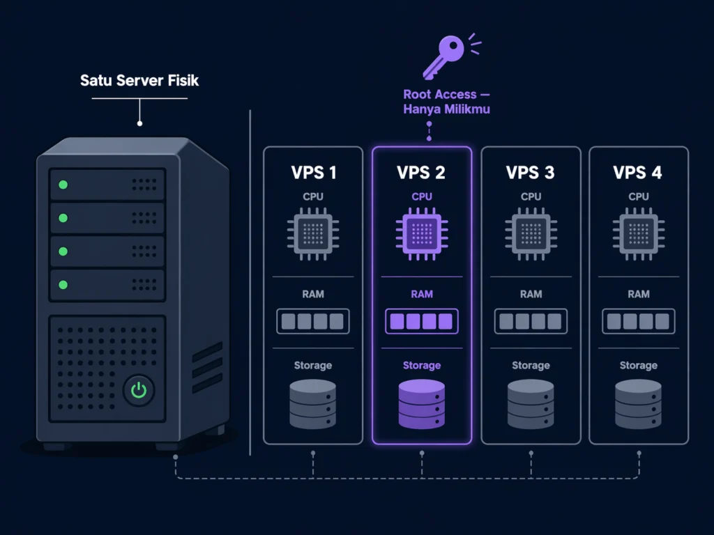 apa itu VPS hosting virtual private server penjelasan pemula Indonesia