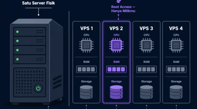 apa itu VPS hosting virtual private server penjelasan pemula Indonesia