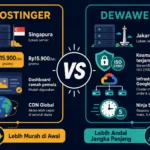 Hostinger vs Dewaweb Indonesia 2026 perbandingan hosting harga fitur performa