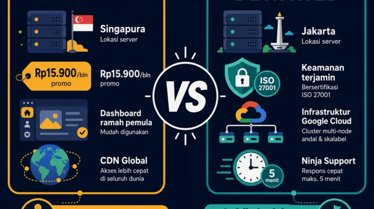 Hostinger vs Dewaweb Indonesia 2026 perbandingan hosting harga fitur performa